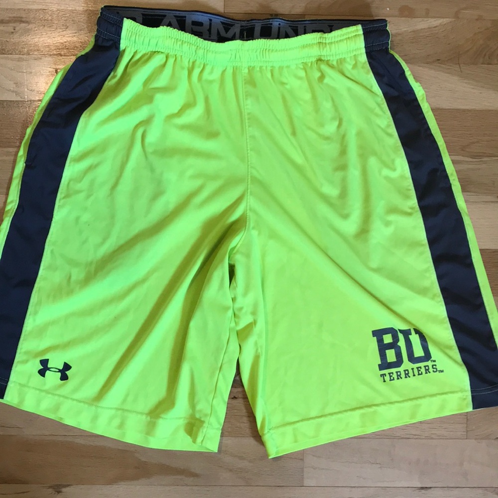 Under Armour athletic shorts bright yellow Medium
